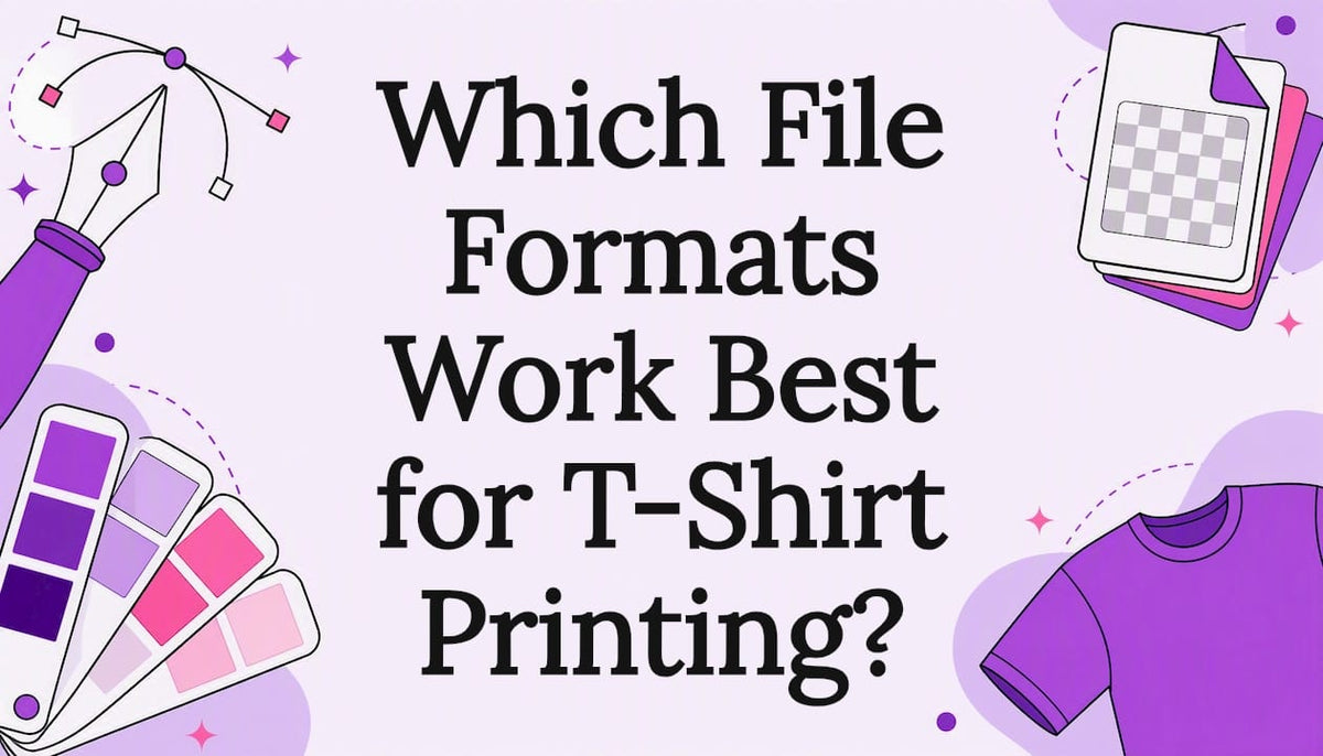 Decorative title card illustration for t-shirt printing