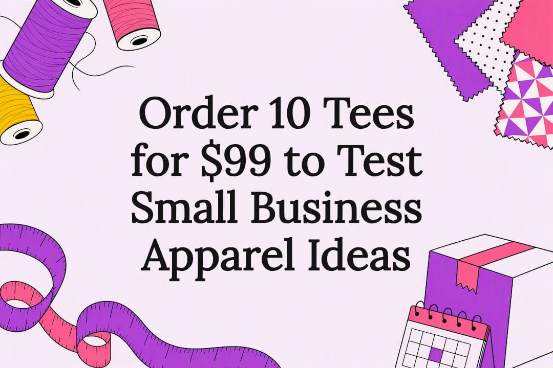 Custom apparel ideas title card illustration