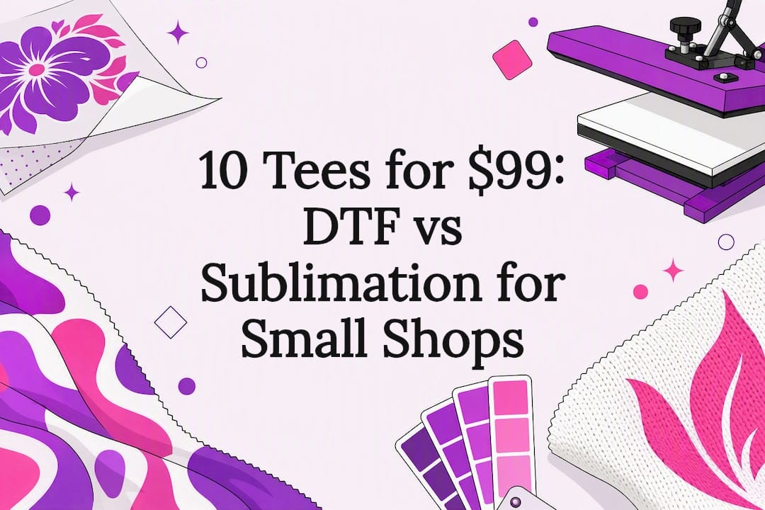 DTF and sublimation comparison title card