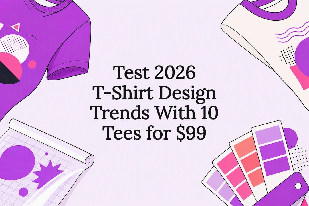 Decorative custom apparel trend title card
