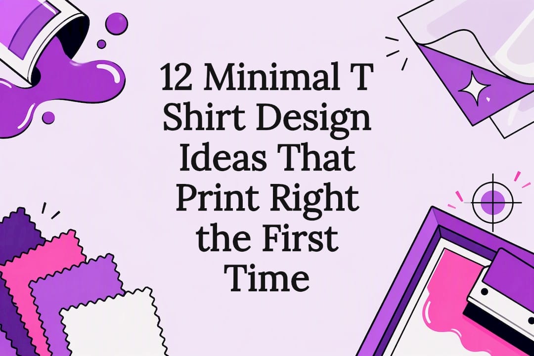 Minimal apparel design illustration title card