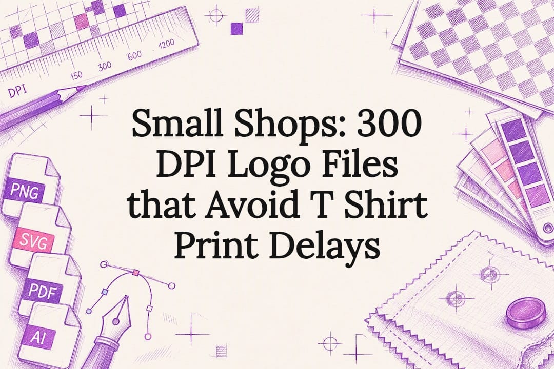 Decorative logo file preparation title card