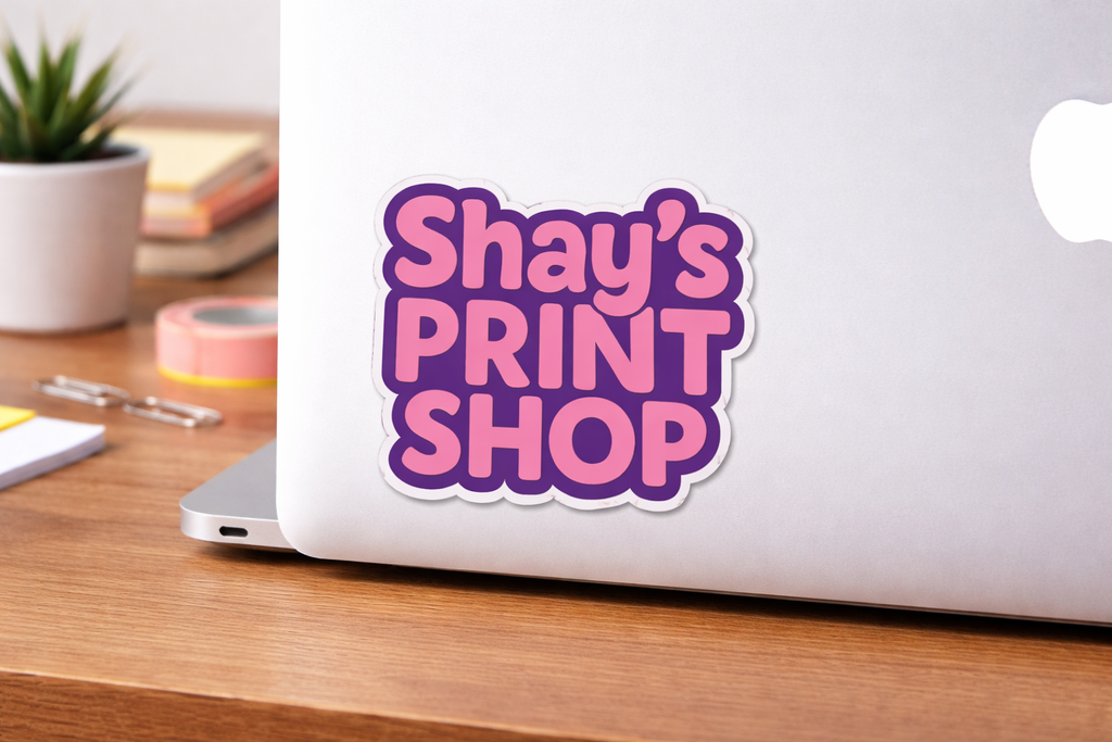 5 Inch Custom Stickers FB | Die Cut, Circle & Square | Glossy | 5" | 50 pack