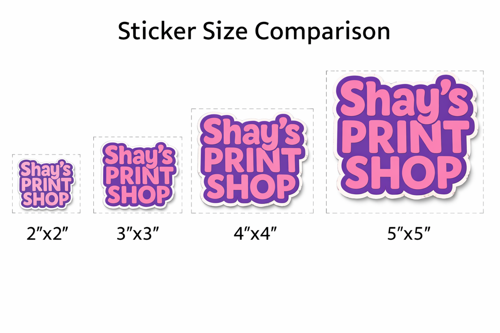 Custom Stickers | Die Cut, Circle & Square | Glossy or Matte | 2", 3", 4", 5" | 10–1000 Pack